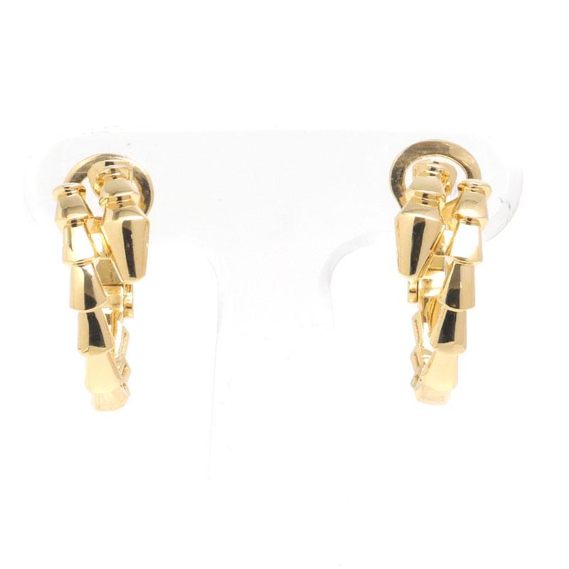 BVLGARI（ブルガリ） セルペンティ ヴァイパー ピアス 750YG 蛇 フープ