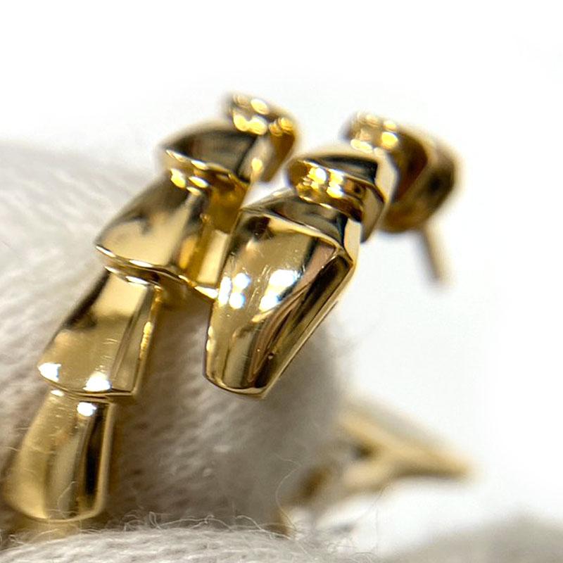 BVLGARI（ブルガリ） セルペンティ ヴァイパー ピアス 750YG 蛇 フープ