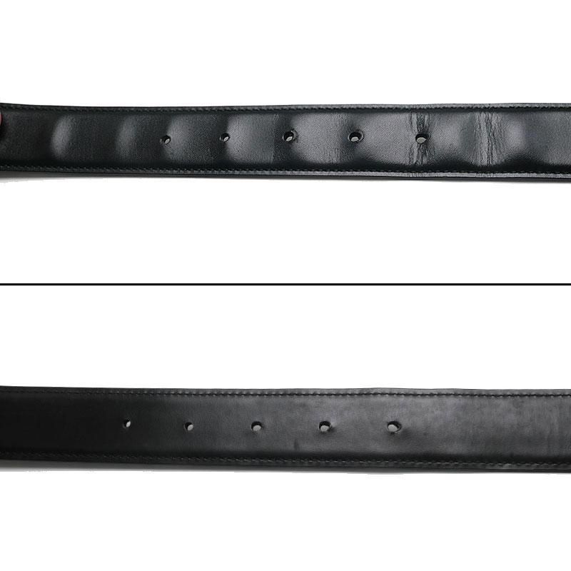 GUCCI ブラックレザーベルト 85 GUCCI（グッチ） GUCCI 036・1192 サイズ 85 メンズ ベルト ブラック