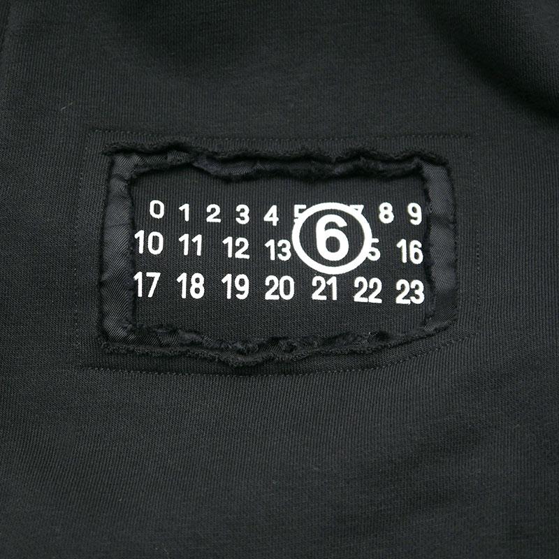 MM6 Maison Margiela ジップアップパーカー S62GU0121 裏起毛 ブラック