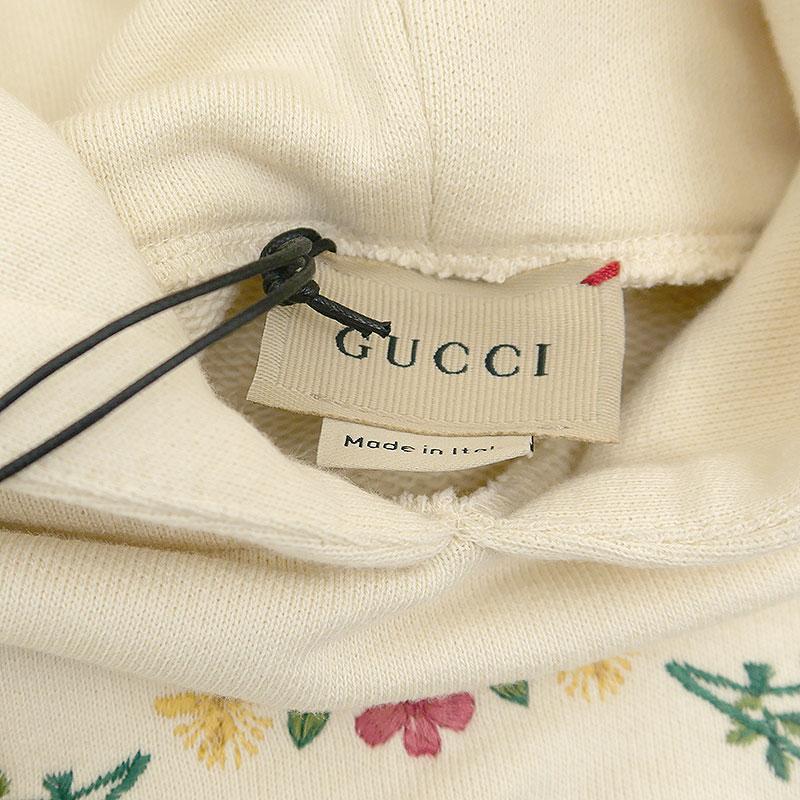 グッチ GUCCI ベビー コットンパーカー 703617 24 クリーム系 フラワーフェアリー_3