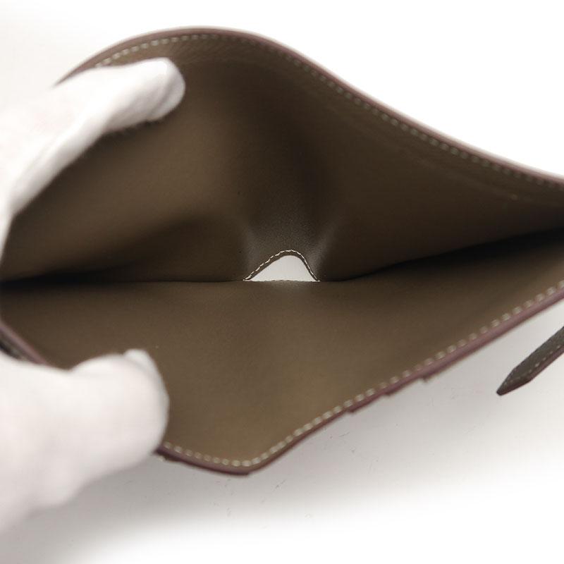 HERMES エルメス ベアン コンパクト エトゥープ Z刻印 2021年  