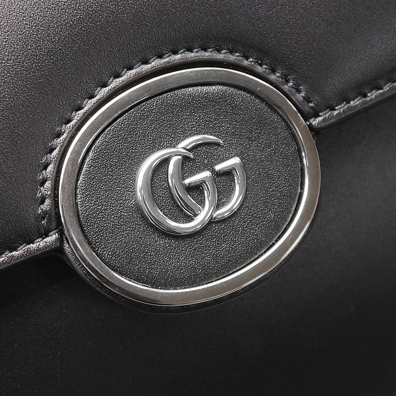 GUCCI（グッチ） プチGG レザー 2WAYハンドバッグ 739721 斜め掛け可