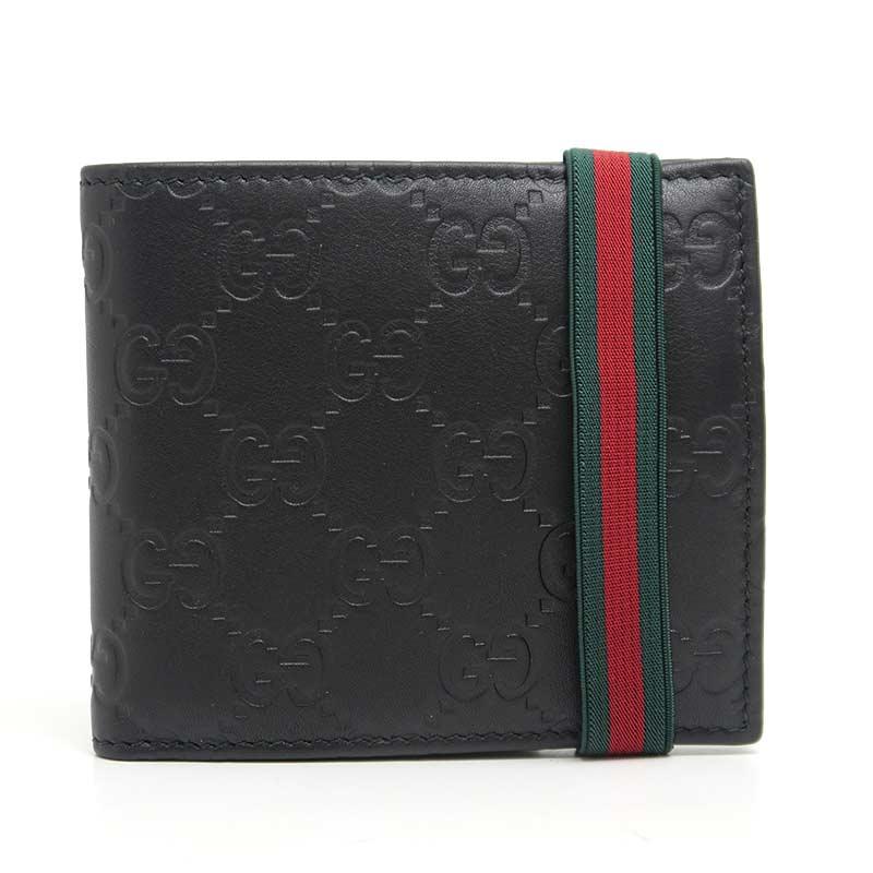 GUCCI（グッチ） GUCCI 2つ折り財布 154443 レザー グッチシマ