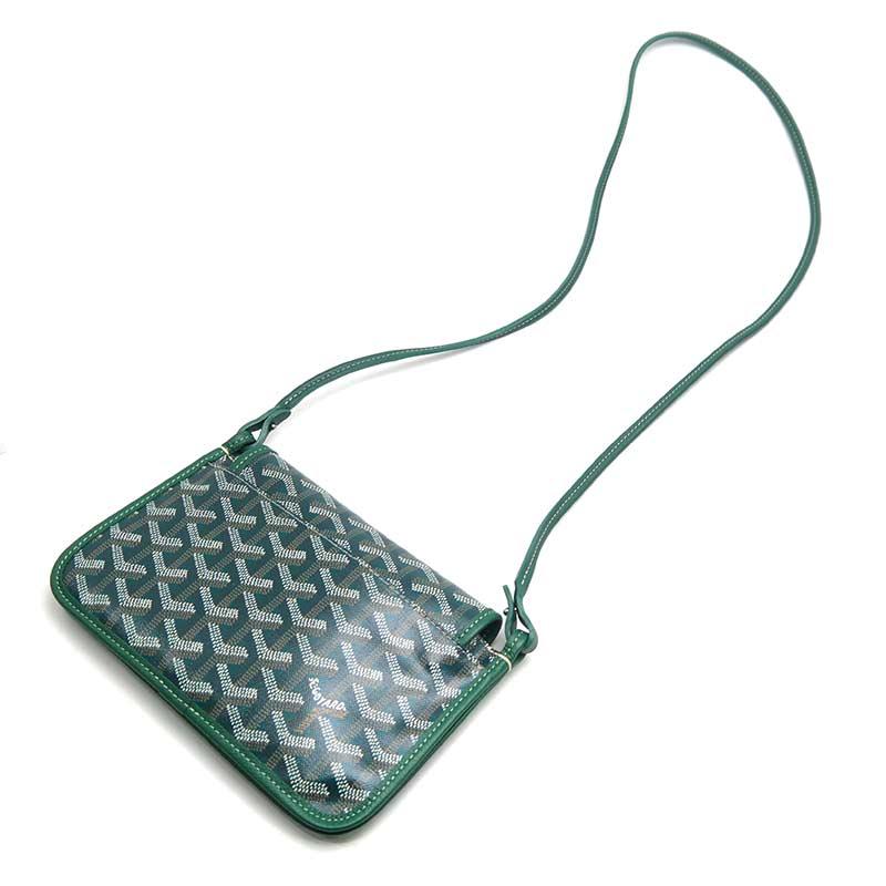ゴヤール　プリュメ　ショルダーバック GOYARD（ゴヤール） プリュメ ショルダーバッグ グリーン 斜め掛け