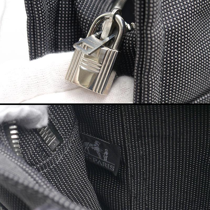 HERMES（エルメス） エールライントートMM キャンバス グレー ※カデナ