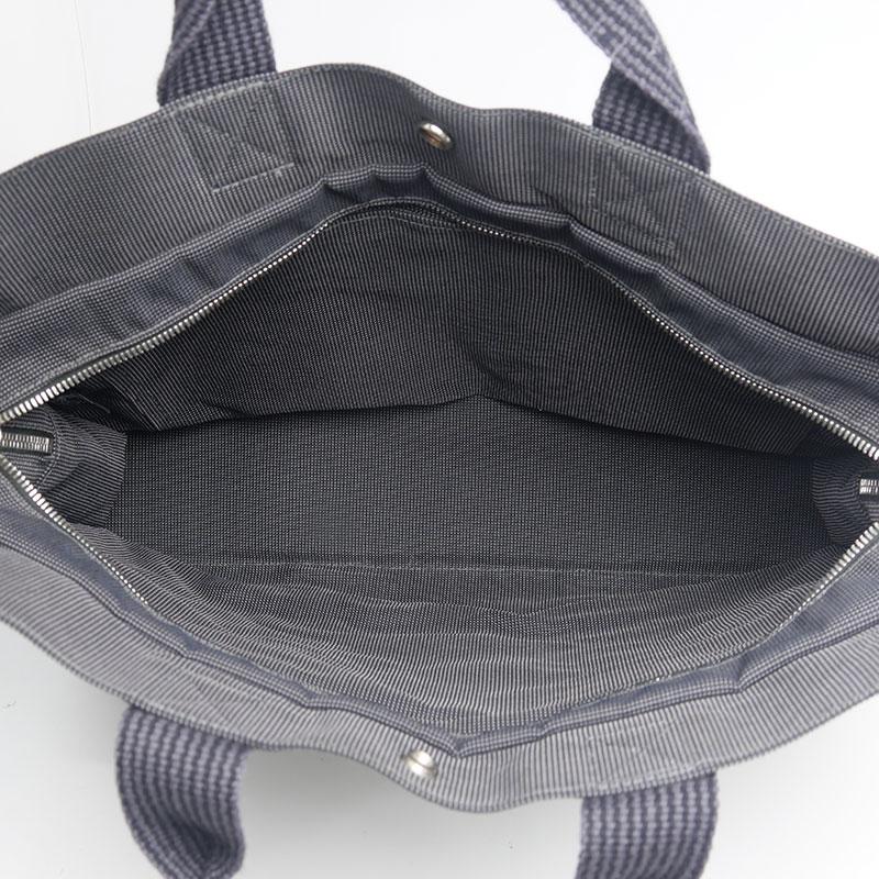HERMES（エルメス） エールライントートMM キャンバス グレー ※カデナ