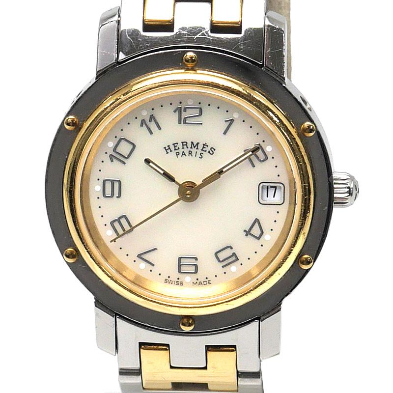 HERMES（エルメス） クリッパー ナクレ CL4.220 SSxGP ホワイトシェル