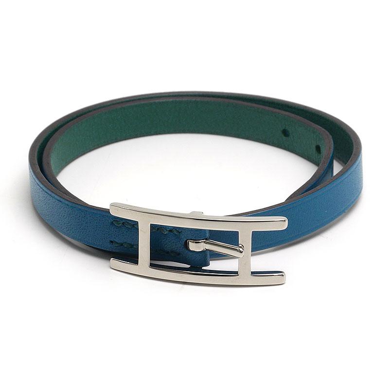 HERMES エルメス アピ3 ブレスレット XS 2連 ブルー : 質屋