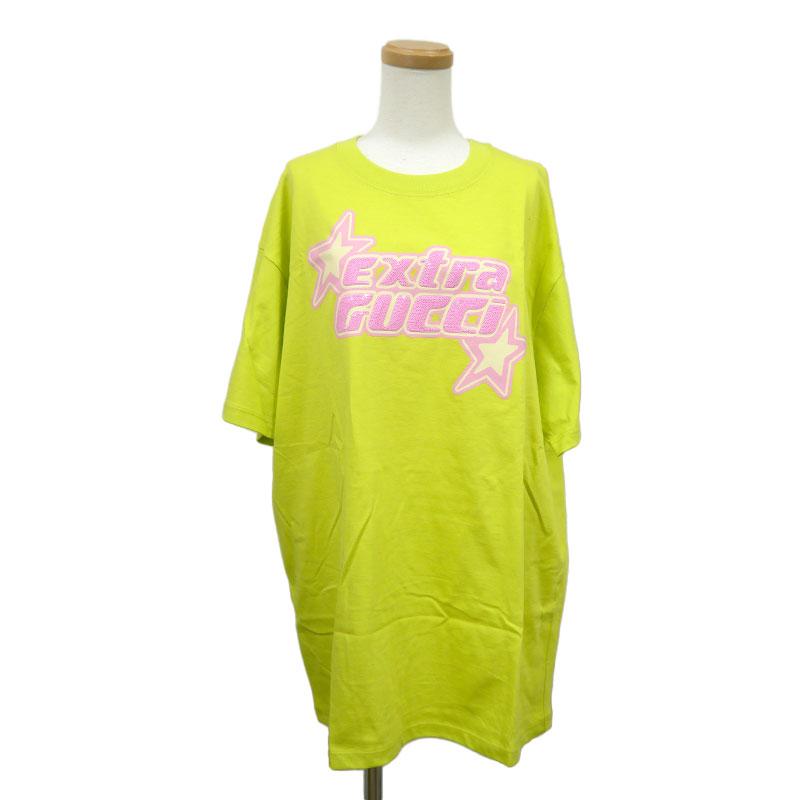 GUCCI（グッチ） スパンコールTシャツ M イエロー系 レディース 半袖 