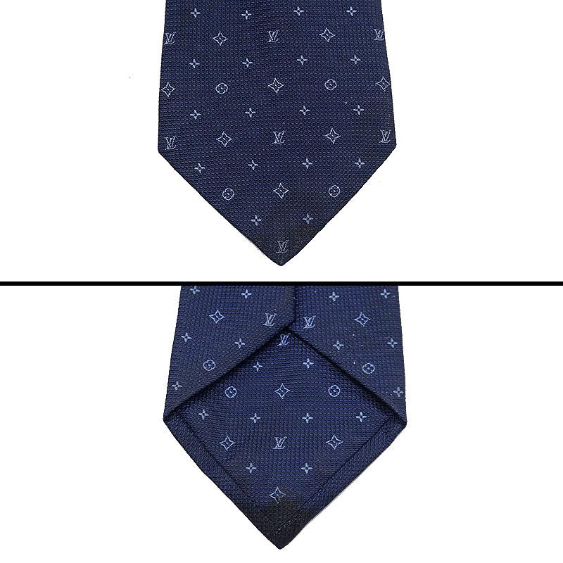 【新品】Louis Vuitton ネクタイ ネイビー VUITTONネクタイ(紺)