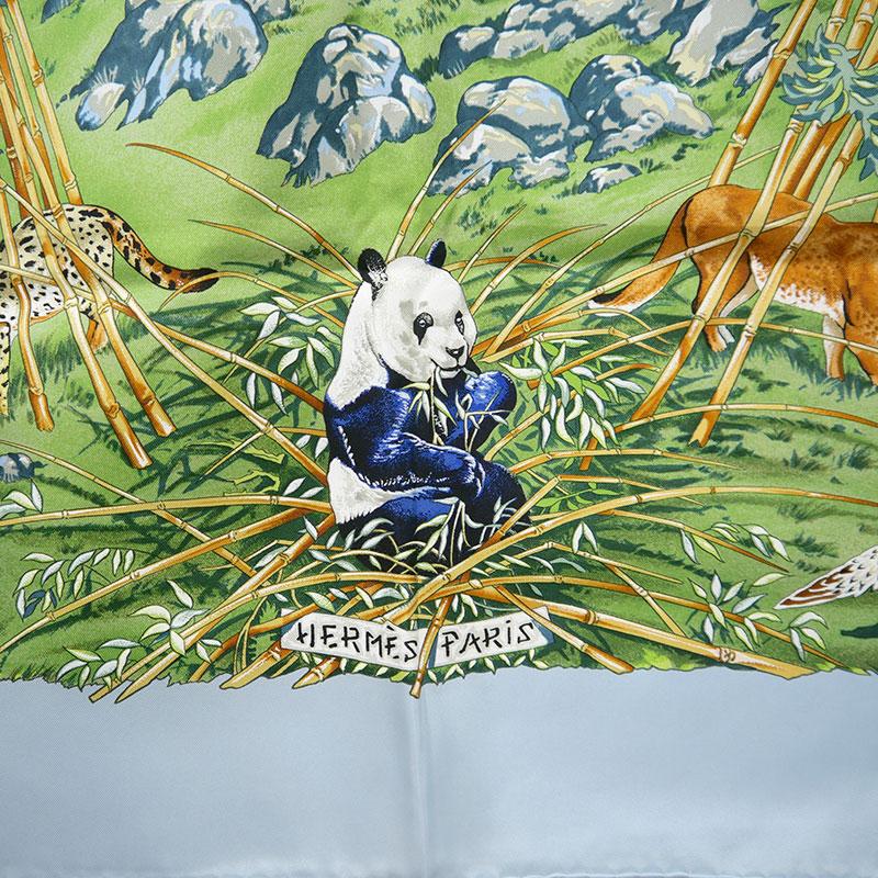 HERMES（エルメス） カレ90 SICHUAN 四川省 シルクスカーフ 動物