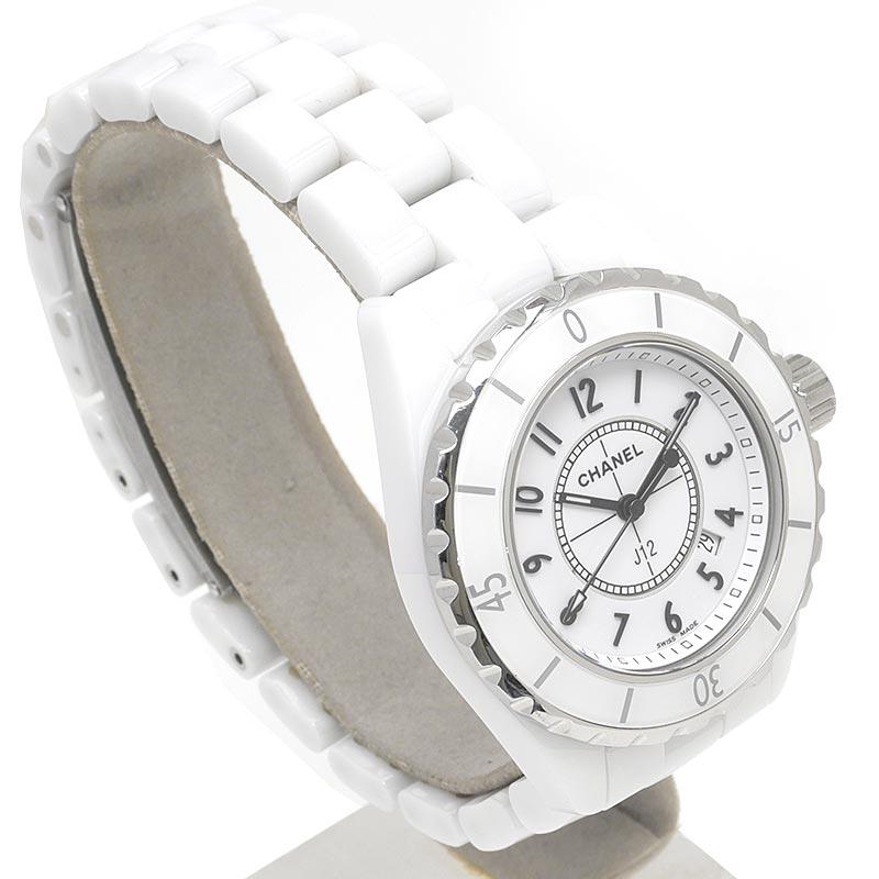 CHANEL 時計　J12 H0968 セラミック　ホワイト CHANEL（シャネル） CHANEL J12 33mm ホワイトセラミック H0968 白文字