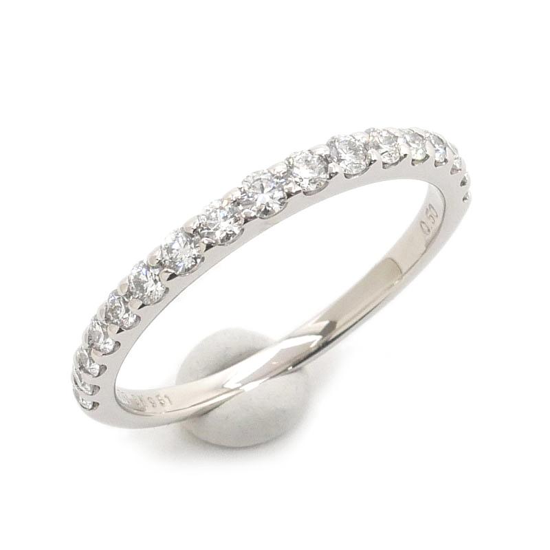 ダイヤモンド ハーフエタニティリング 約16号 Pt900 ダイヤ0.50ct