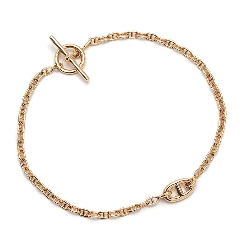 ⭐️新品未使用⭐️HERMESブレスレット ファランドールTPM ピンクゴールド HERMES（エルメス） ファランドールTPM ブレスレット 750PG ピンク