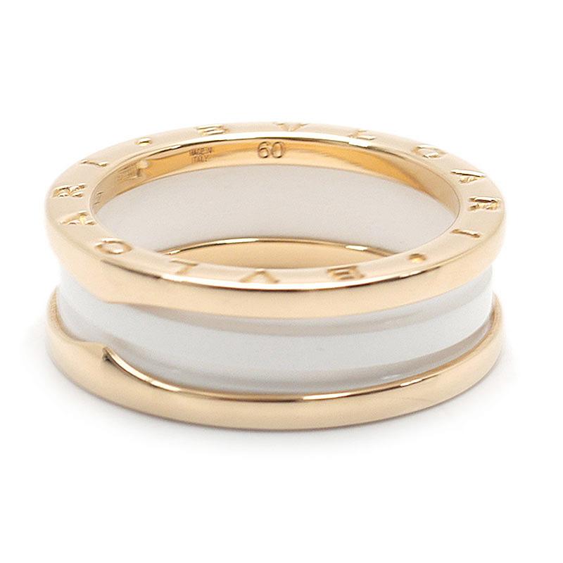 BVLGARI（ブルガリ） ビーゼロワンリング 約20号 #60 750PG ホワイト