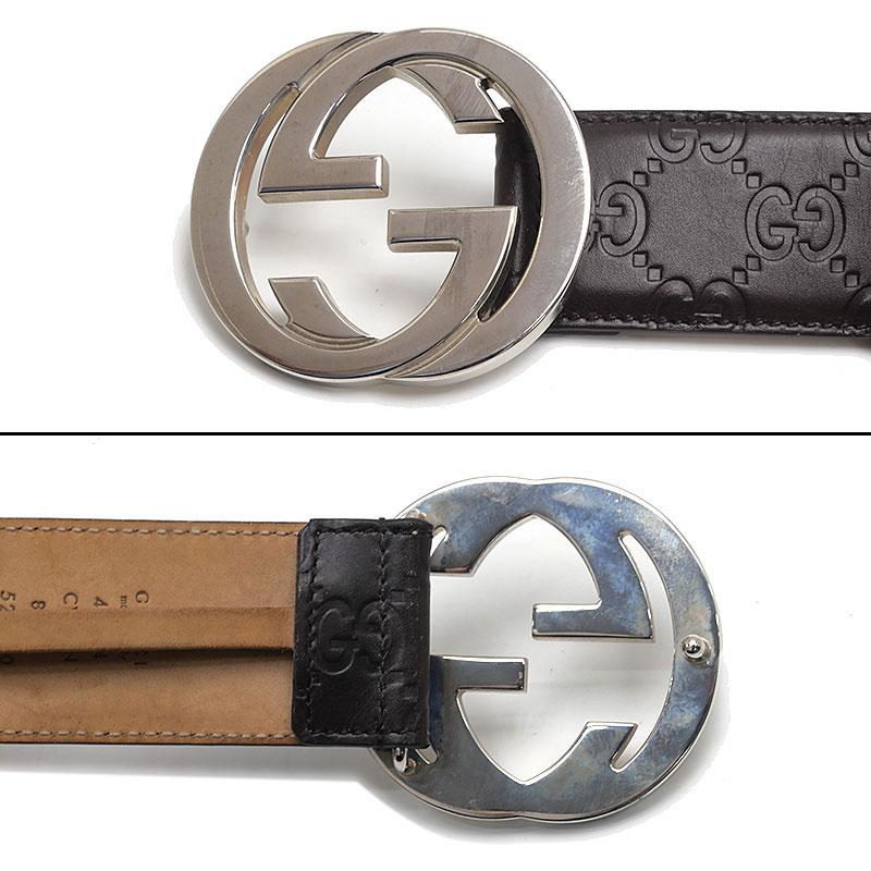 GUCCI（グッチ） インターロッキングG バックル付き ベルト 411924