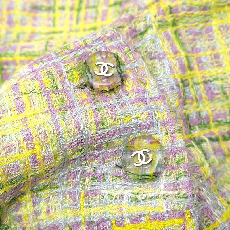 CHANEL（シャネル） ツイード スーツスカート サイズ38 イエロー系