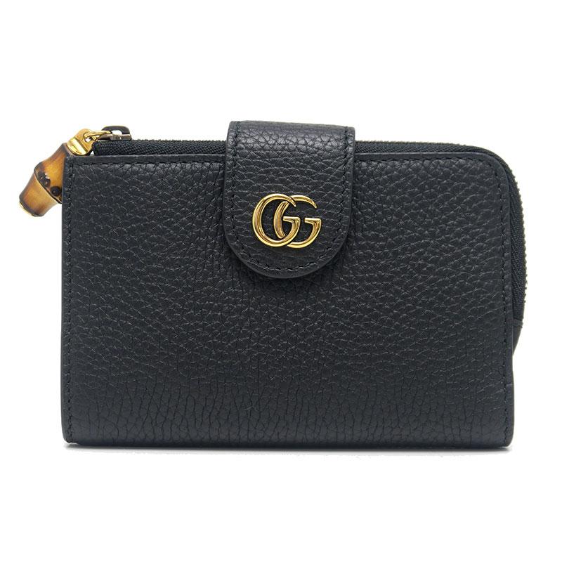 GUCCI（グッチ） バンブー付き ダブルG ミディアム ウォレット 739498