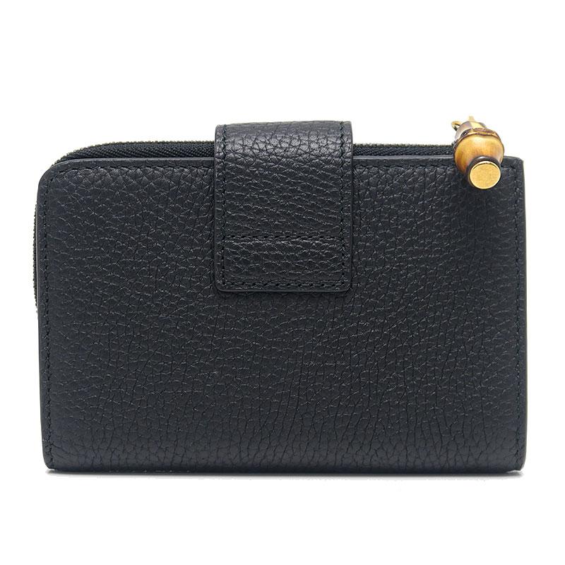 GUCCI（グッチ） バンブー付き ダブルG ミディアム ウォレット 739498