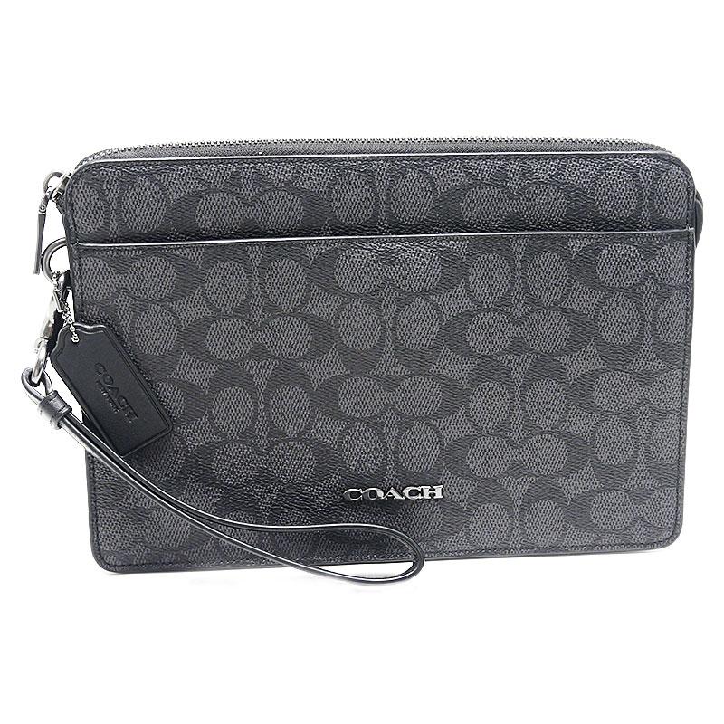 COACH（コーチ） ジップ ポーチ・シグネチャー キャンバス CW168