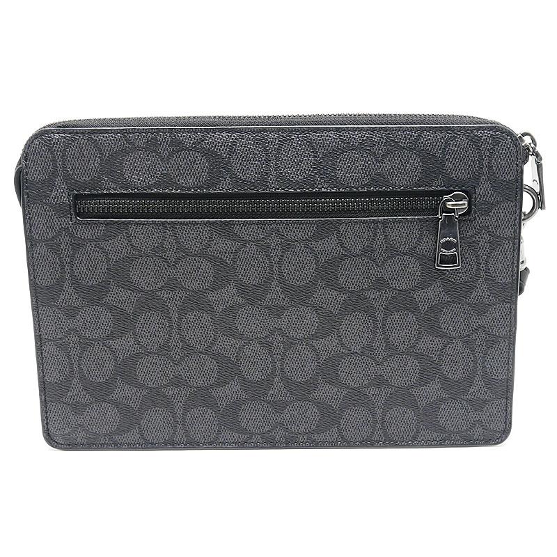 COACH ウエストポーチ キャンバス ターンロック シグネチャー COACH（コーチ） ジップ ポーチ・シグネチャー キャンバス CW168
