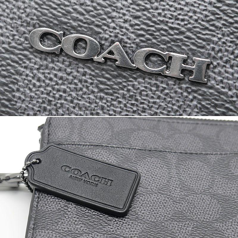 COACH（コーチ） ジップ ポーチ・シグネチャー キャンバス CW168