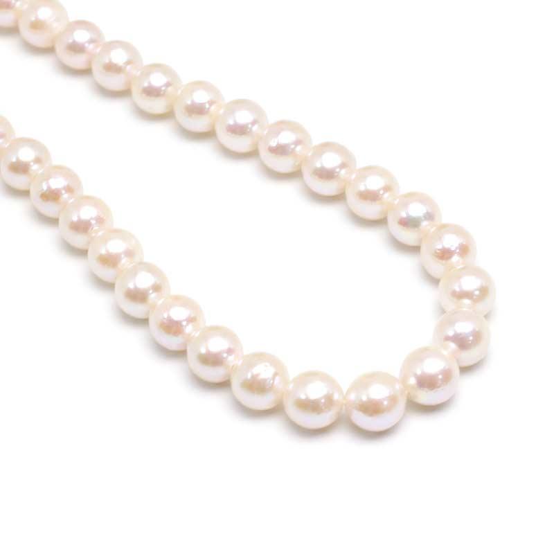 パールネックレス SV パール約7.0-7.3mm ピンク系 冠婚葬祭 1連 : 質屋 