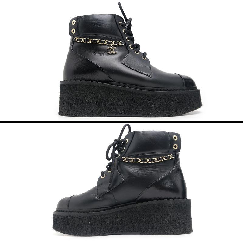 CHANEL（シャネル） ショートブーツ プラットフォーム G39332 サイズ37
