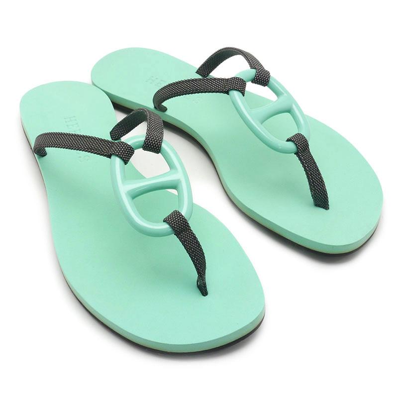 エルメス Hermes カラネラサンダル Kala Nera シェーヌダンクル レディースシューズ サイズ36 約23cm ビーチサンダル 16年 8sg0029 質屋クラタセブン 通販 Yahoo ショッピング