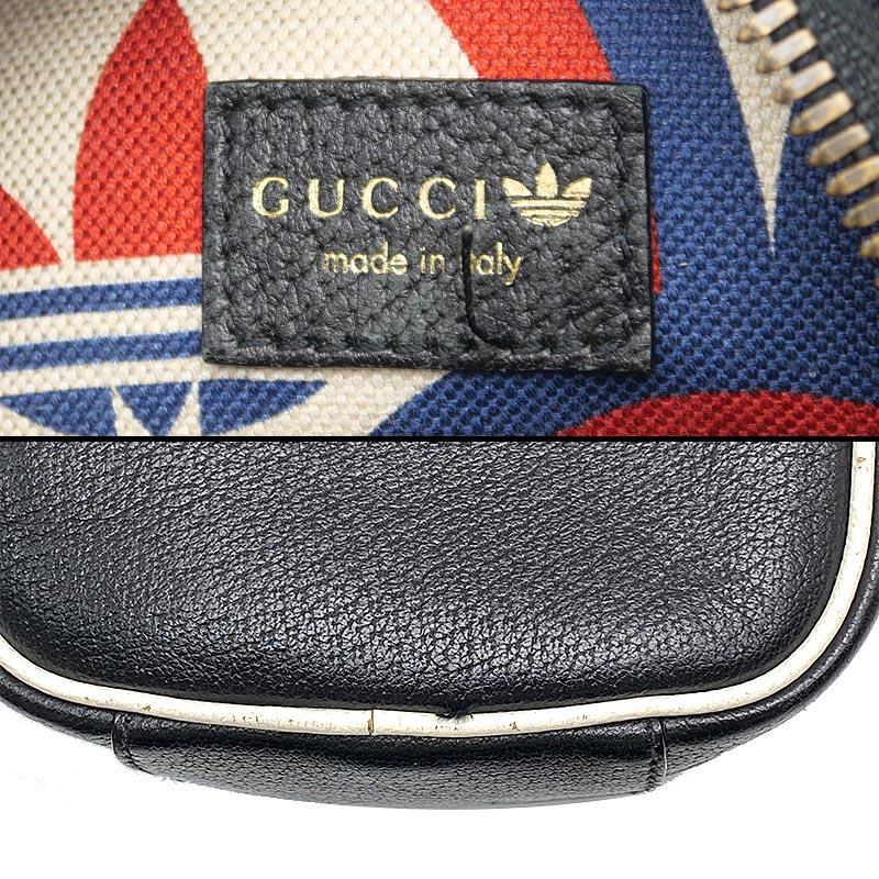 GUCCI（グッチ） GUCCI×adidas コラボ ミニ トップ ハンドルバッグ