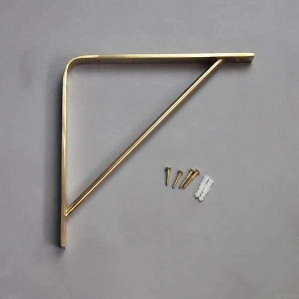 真鍮 棚受け金具 ブラスシェルフ150×150mm Sサイズ 1個 爆買