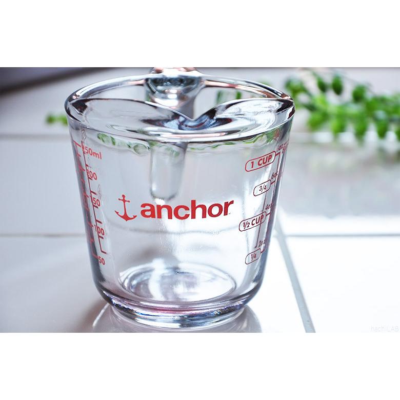 アンカーホッキング社 ガラス 計量カップ 250ml(250cc)・8oz アンカーホッキング社 ガラス 計量カップ 250ml(250cc)・8oz