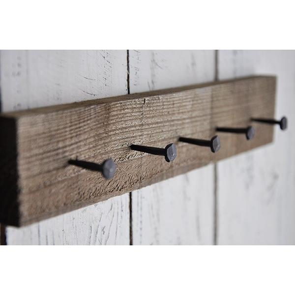 レトロ 鉄 釘 「鍛造アイアンネイル」 26mm 10本入/アンティーク おしゃれ ブラック ピン フック 画鋲 :gs