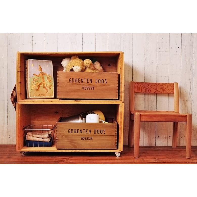 ハチラボ アンティーク風ウッドボックス（1個） ワイン木箱 gs-kb02