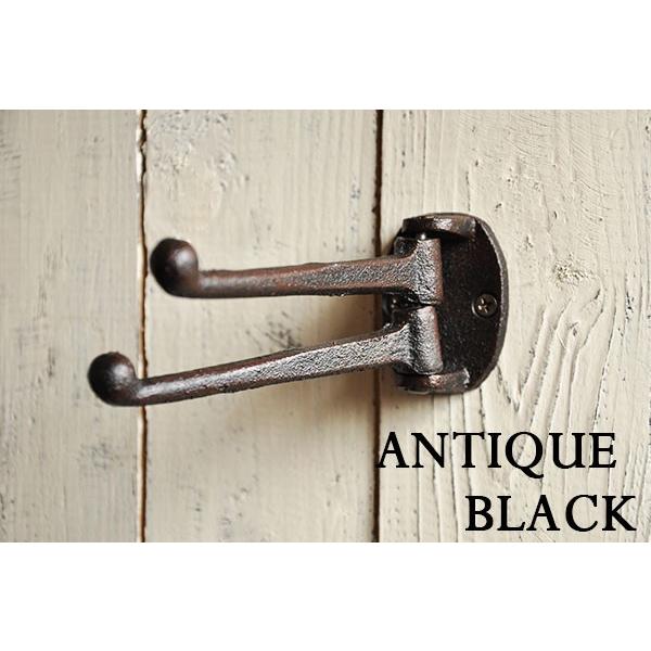 アンティーク アイアンフック 「2 SWING WALL HOOK」/ 北欧風 フック