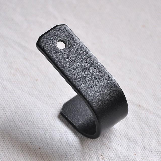 黒い金属製アイアンウォールフック 6個セット CURRO アイアンフック 金具（J型）黒マット塗装 /壁掛け おしゃれ 爆買