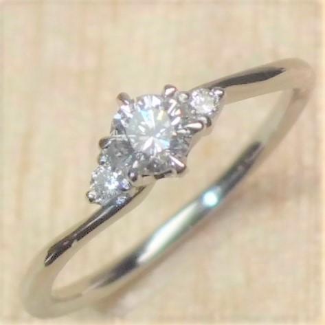 エンゲージリング　ダイヤモンド　センターダイヤモンド　0.2ｃｔ　婚約指輪　プラチナ　｜kuraun-store｜03