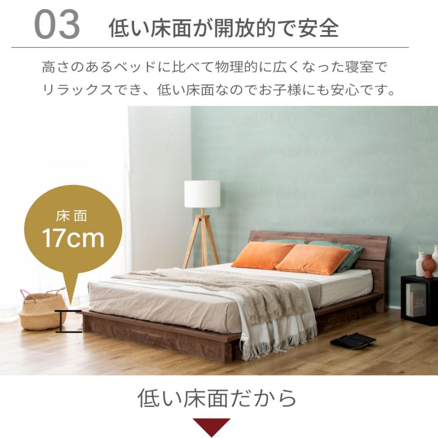 ベッド  ロータイプスノコベッド ステージベッド　ローベッド　LUKA 流香  シングル　S グレー ブラウン「PALM LOOP」 パームループ 4-002 |  | 04