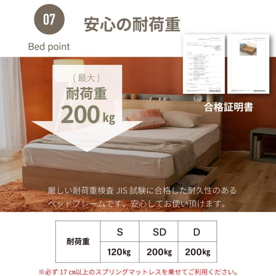 往華（オウカ） 収納ベッド 日本製 棚コンセント付き 引き出し付きベッド Apel 「PALM LOOP」 シングル　4-005 |  | 13