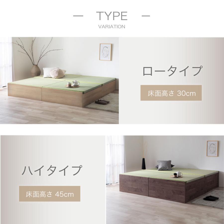 日本製 小上がり風 連結ファミリーベッド い草張り床板　大容量収納付き  シングル×シングル　ロータイプ  スーパーキング　　参場 SANBA　4-012 |  | 15