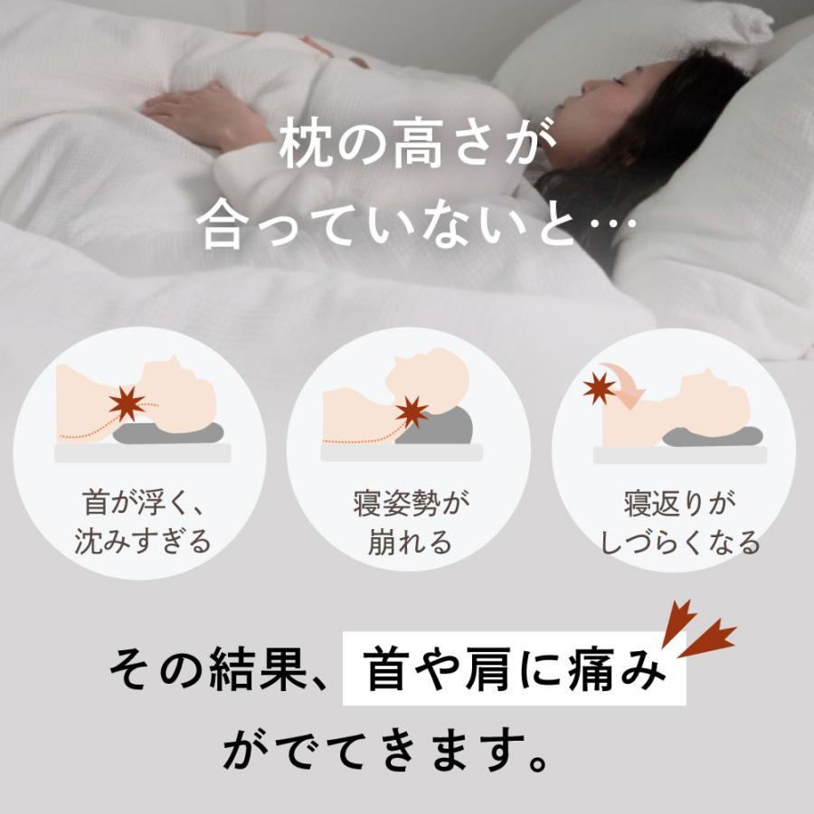 ミナモト枕　高調整可能 セミオーダー枕　桧チップ　枕 高さ調整 首こり 肩こり 横向き 寝返りしやすい まくら 6分割構造 日本製 |  | 04