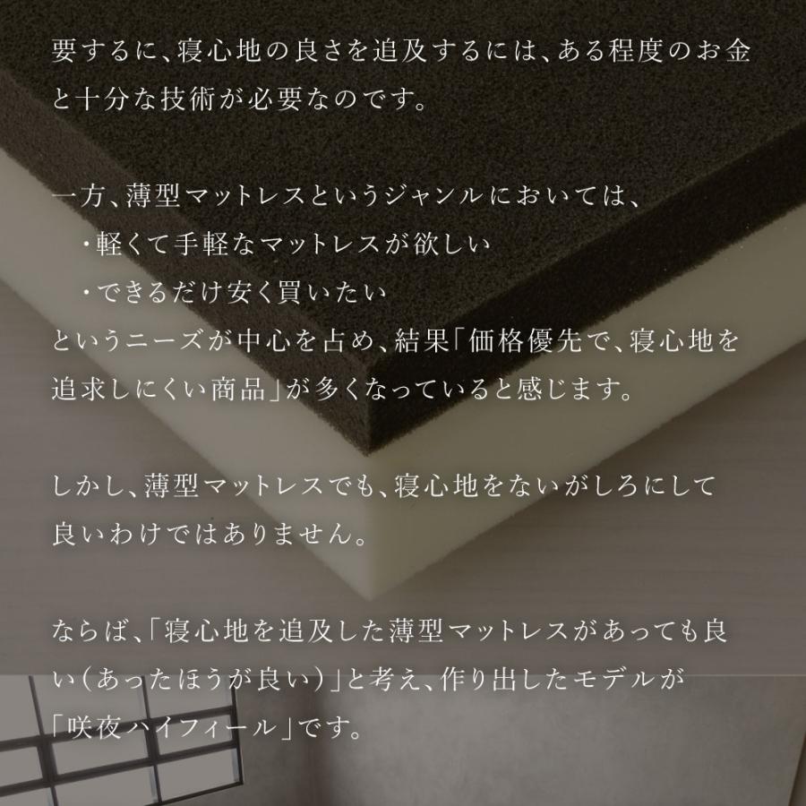 咲夜ハイフィール　高反発ウレタン マットレス 薄型 軽量 3層構造 ダブル  D |  | 06