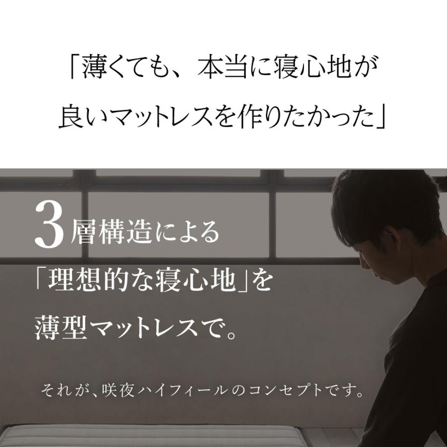 咲夜ハイフィール　高反発ウレタン マットレス 薄型 軽量 3層構造 シングル  S |  | 04