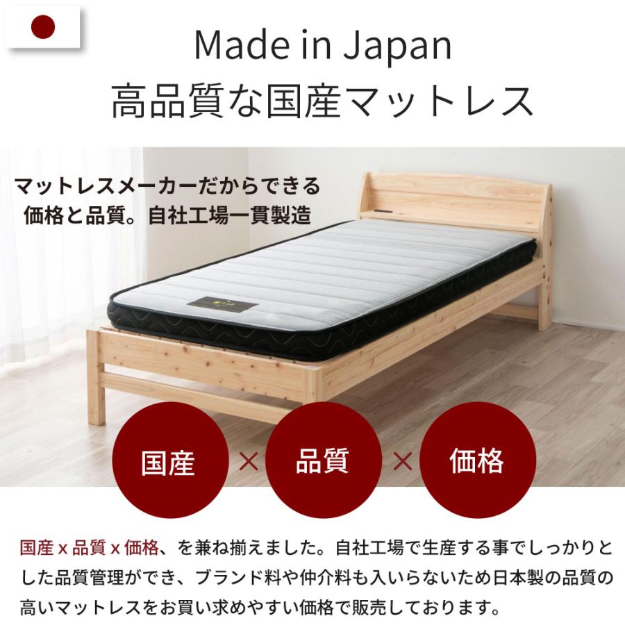 咲夜ハイフィール　高反発ウレタン マットレス 薄型 軽量 3層構造 セミダブル  SD |  | 17