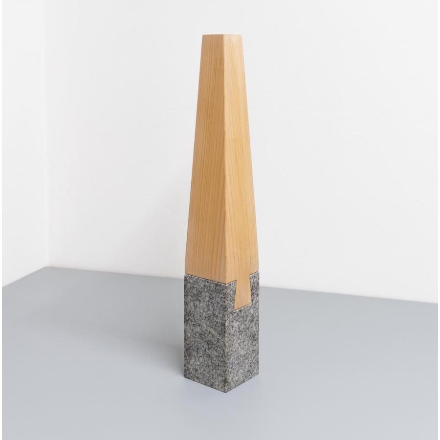 一輪ざし　flower vase  　OT - VASE / komame 　庵治石  自然　石  AJI PROJECT　 | 