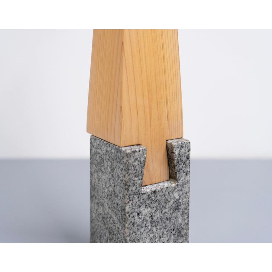 一輪ざし　flower vase  　OT - VASE / komame 　庵治石  自然　石  AJI PROJECT　 |  | 02