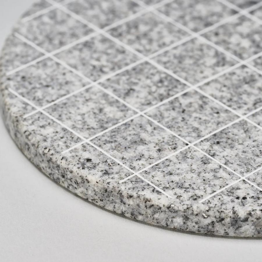 コースター　Coaster   プレート　プランタープレート　 庵治石  AJI PROJECT  CS-COASTER-grid-komame |  | 02