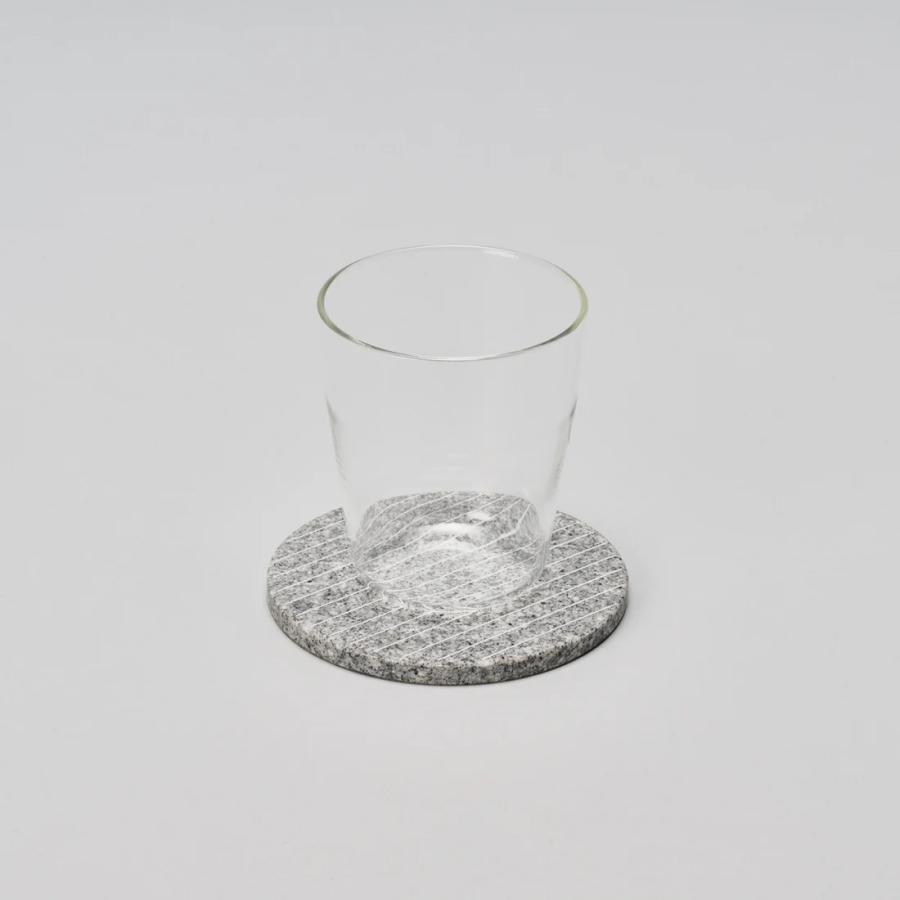 コースター　Coaster   プレート　プランタープレート　 庵治石  AJI PROJECT  CS-COASTER-stripe-komame |  | 01