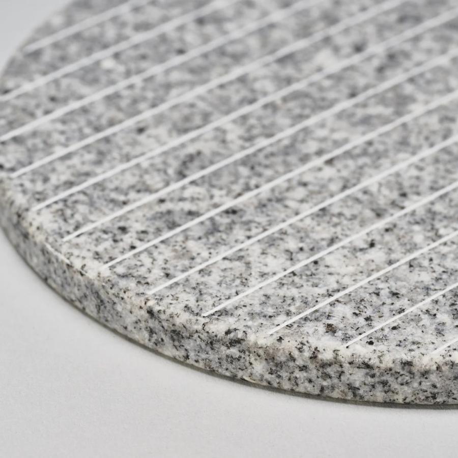 コースター　Coaster   プレート　プランタープレート　 庵治石  AJI PROJECT  CS-COASTER-stripe-komame |  | 02